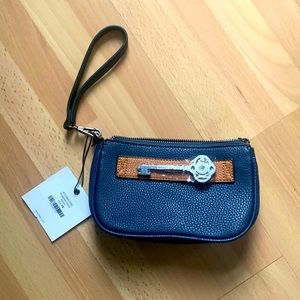 Keystone clutch Belynkey, Denim blue, brand new.